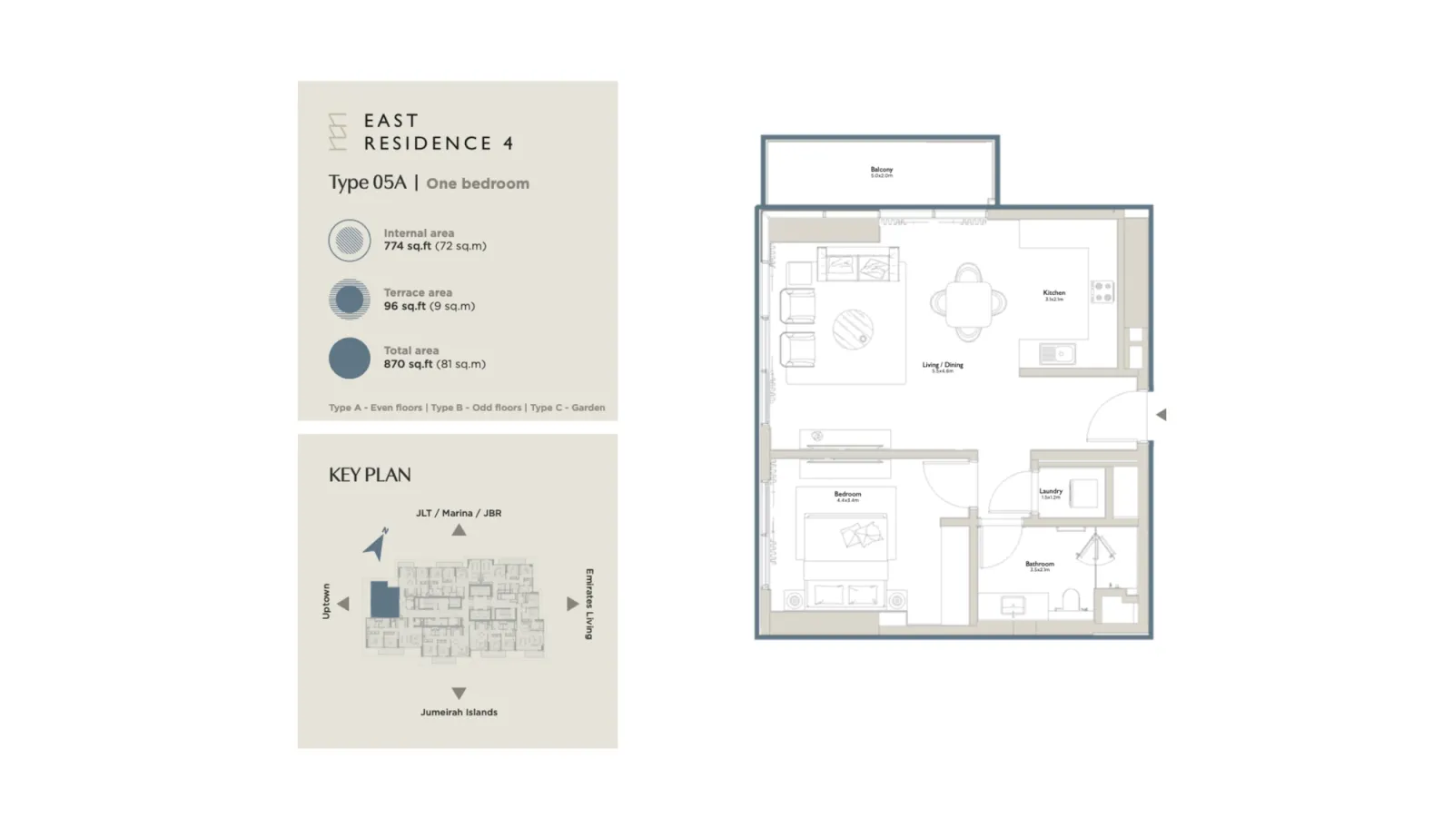 Floor plan for Type 05A