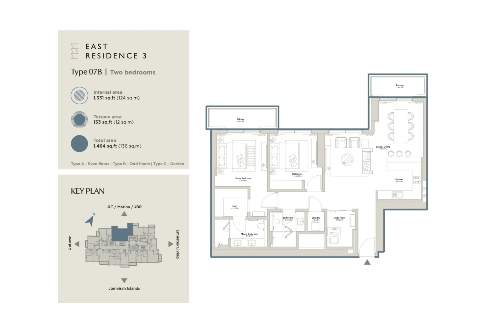 Floor plan for Type 07B