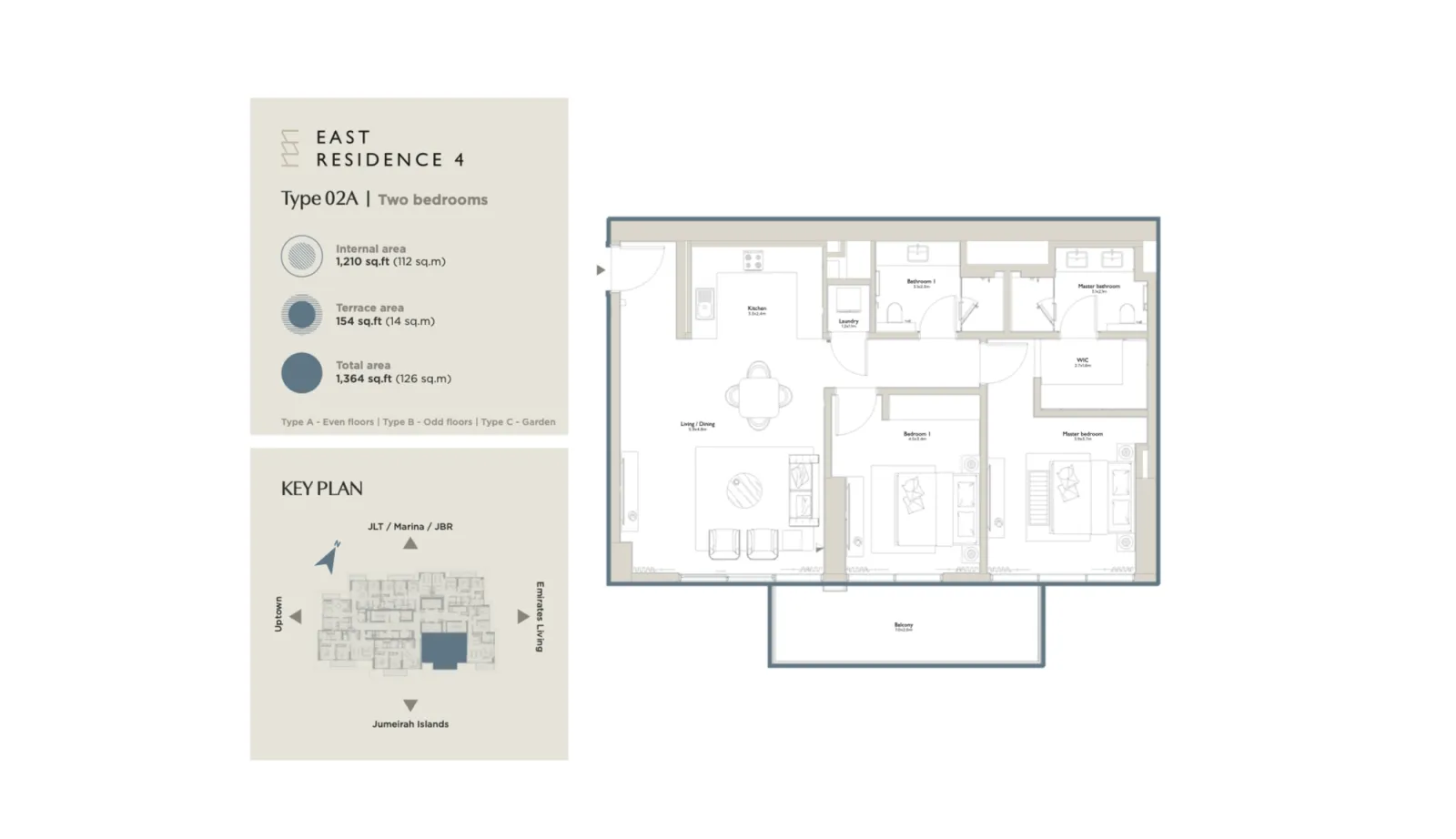 Floor plan for Type 02A