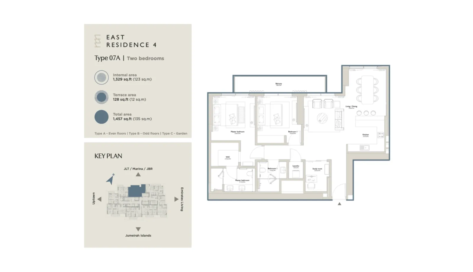 Floor plan for Type 07A