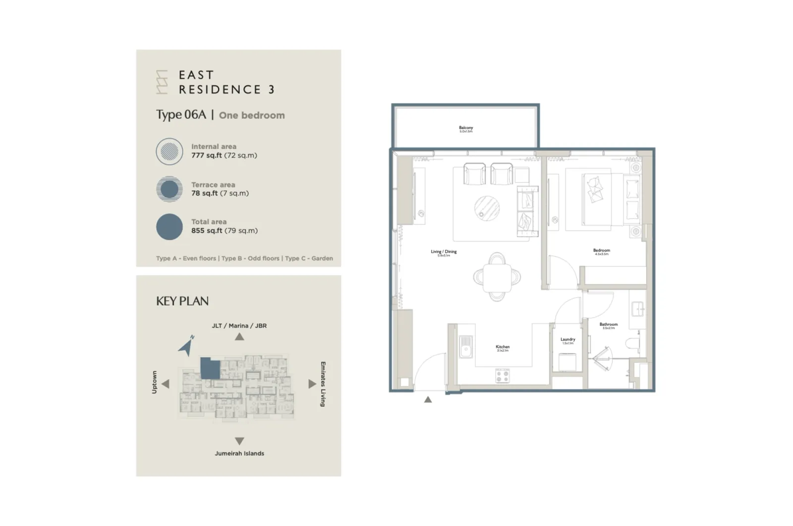 Floor plan for Type 06A