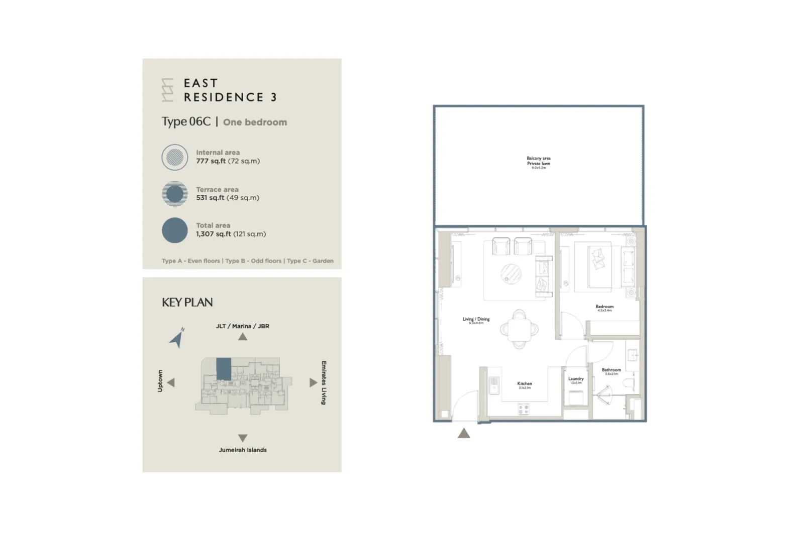 Floor plan for Type 06C