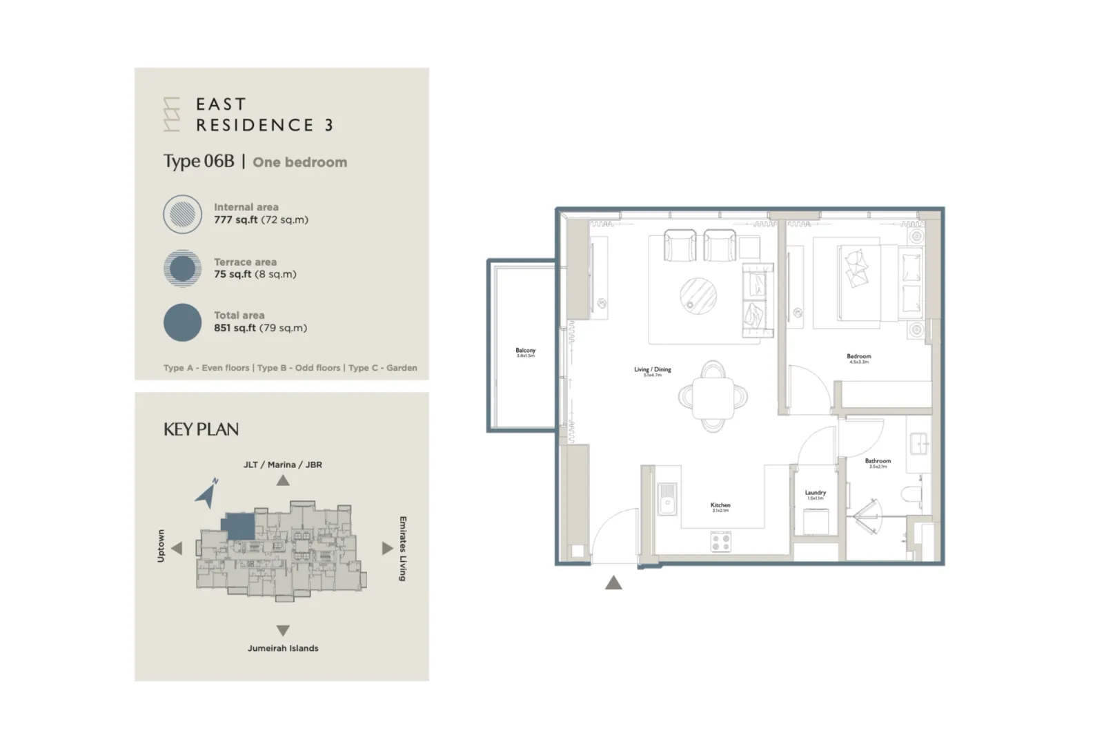 Floor plan for Type 06B