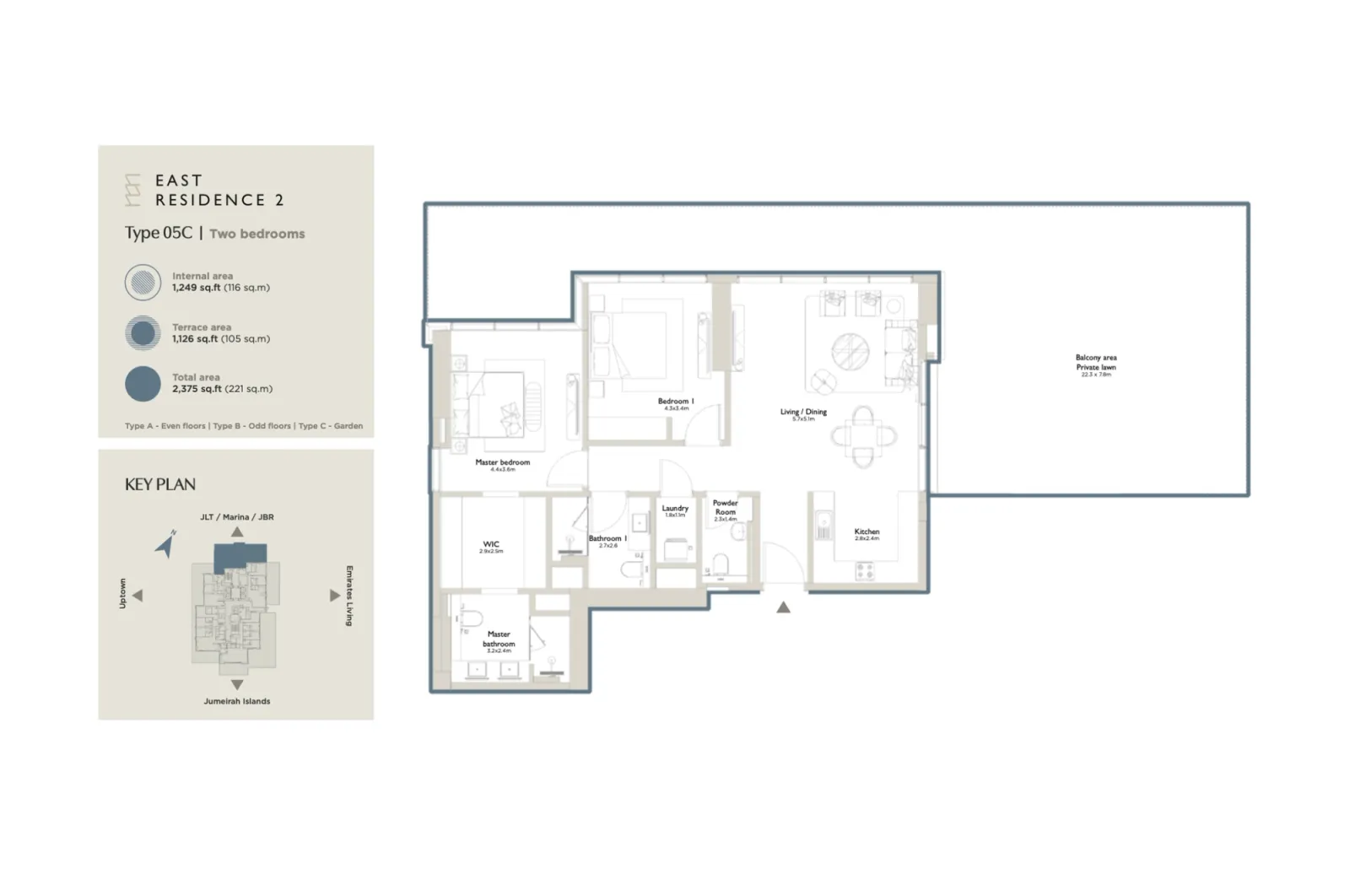 Floor plan for Type 05C