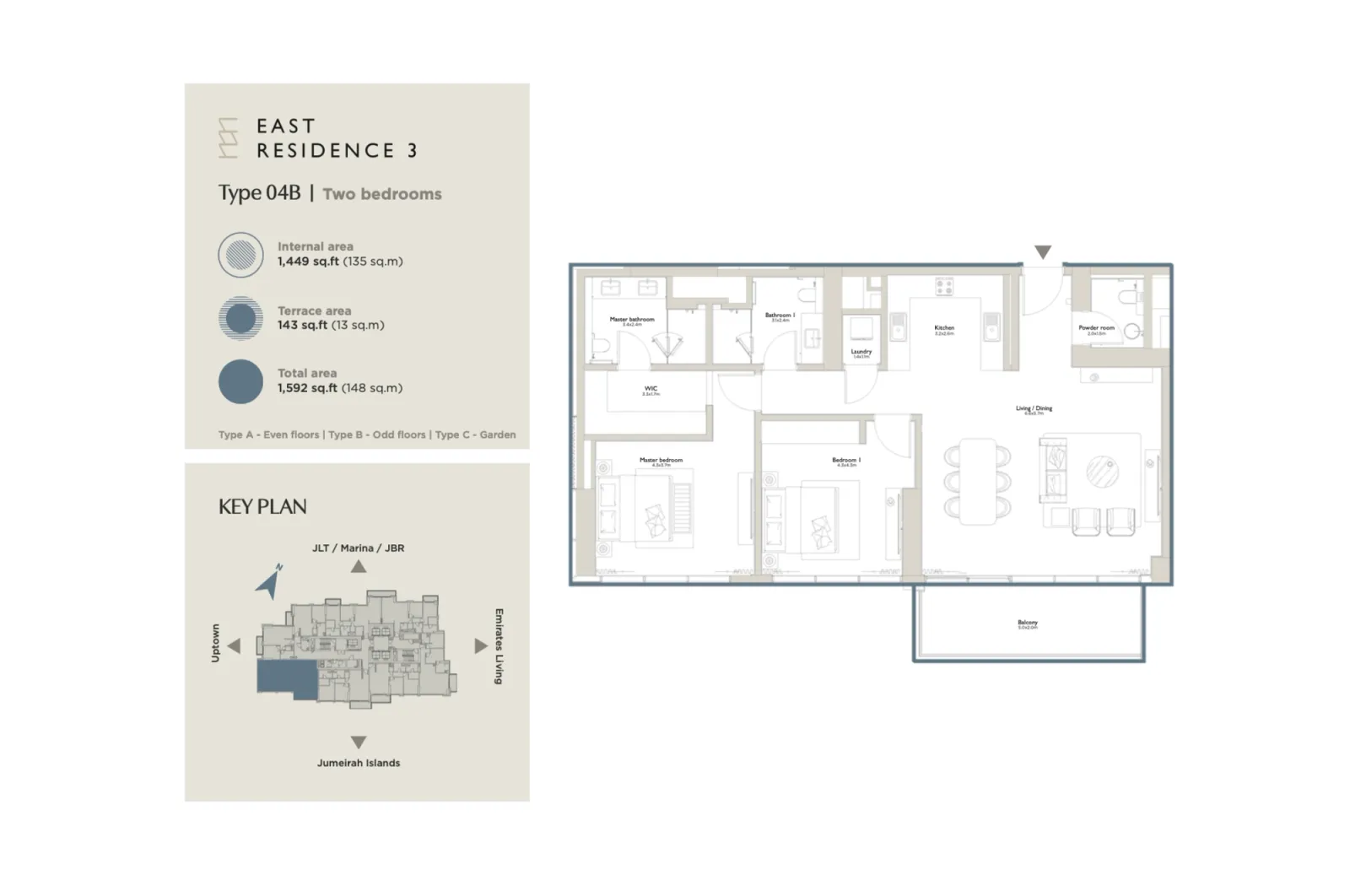 Floor plan for Type 04B
