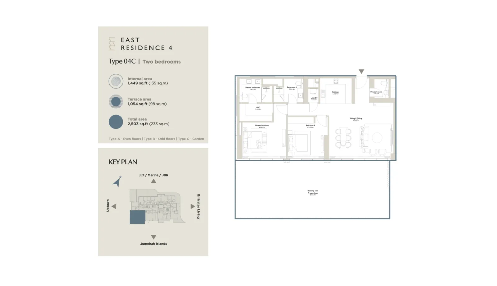 Floor plan for Type 04C