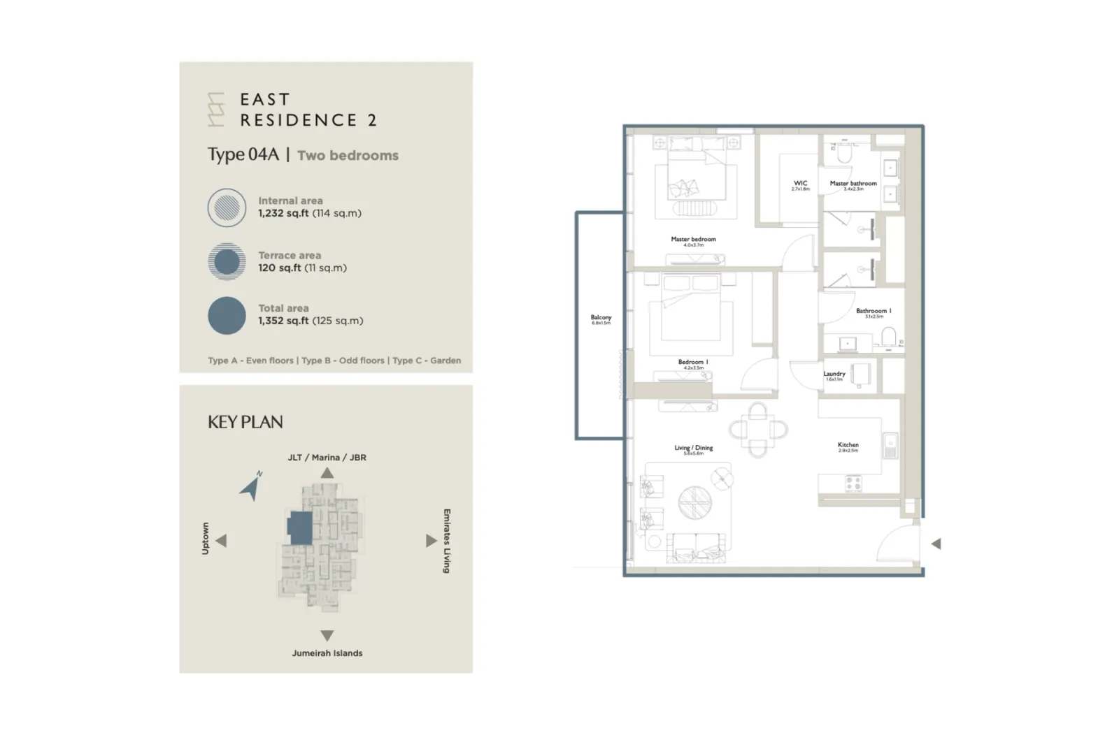 Floor plan for Type 04A