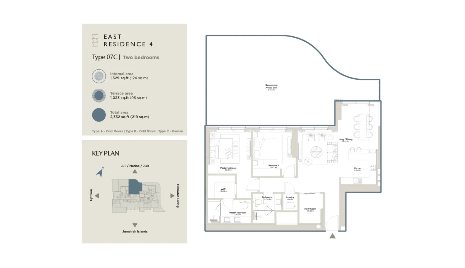 Floor plan for Type 07C