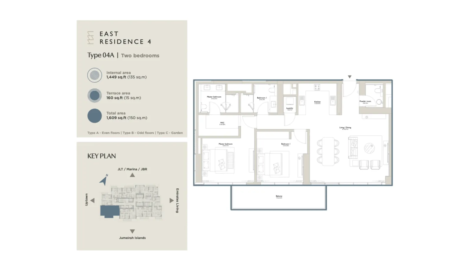 Floor plan for Type 04A