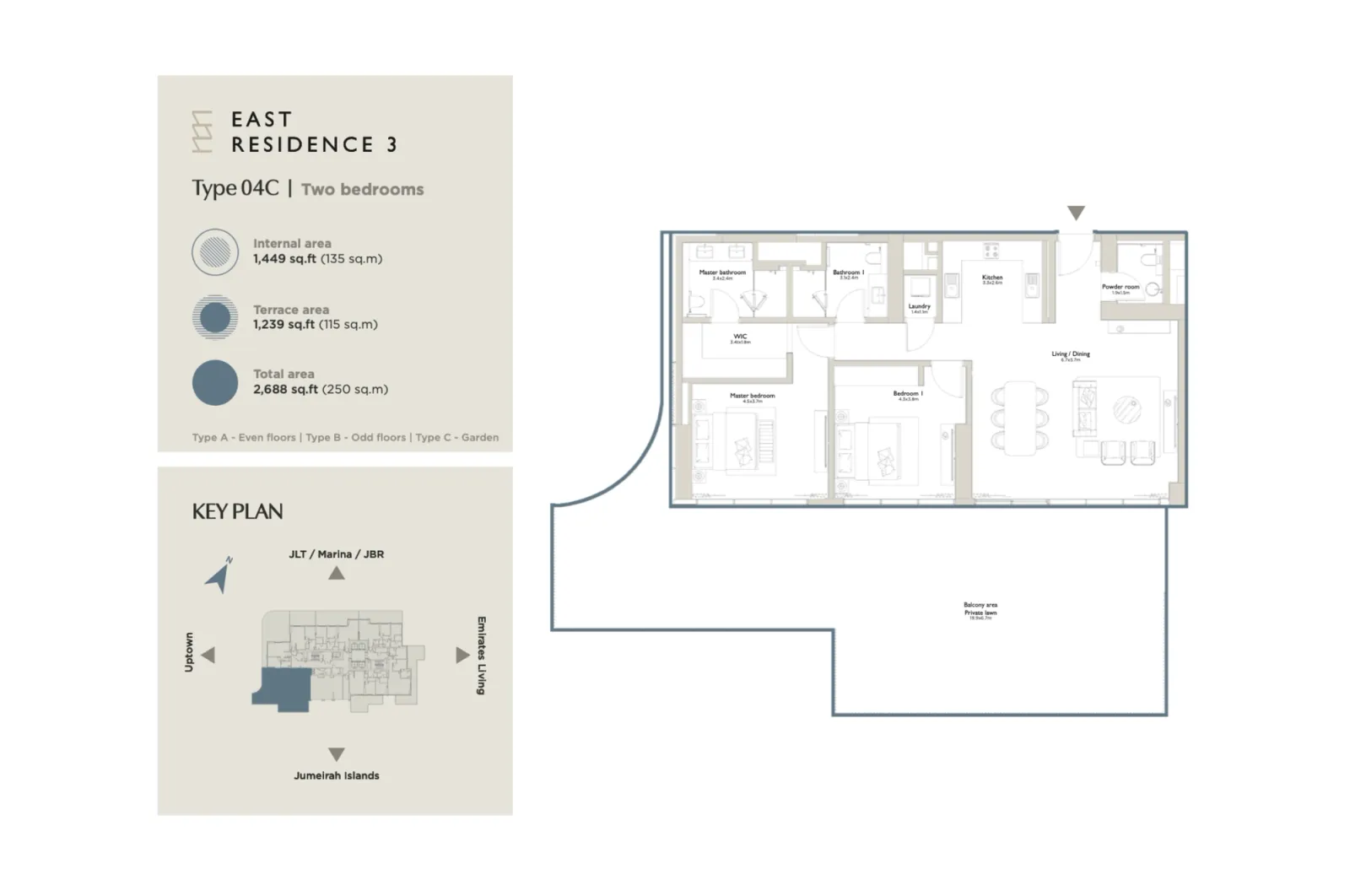 Floor plan for Type 04C