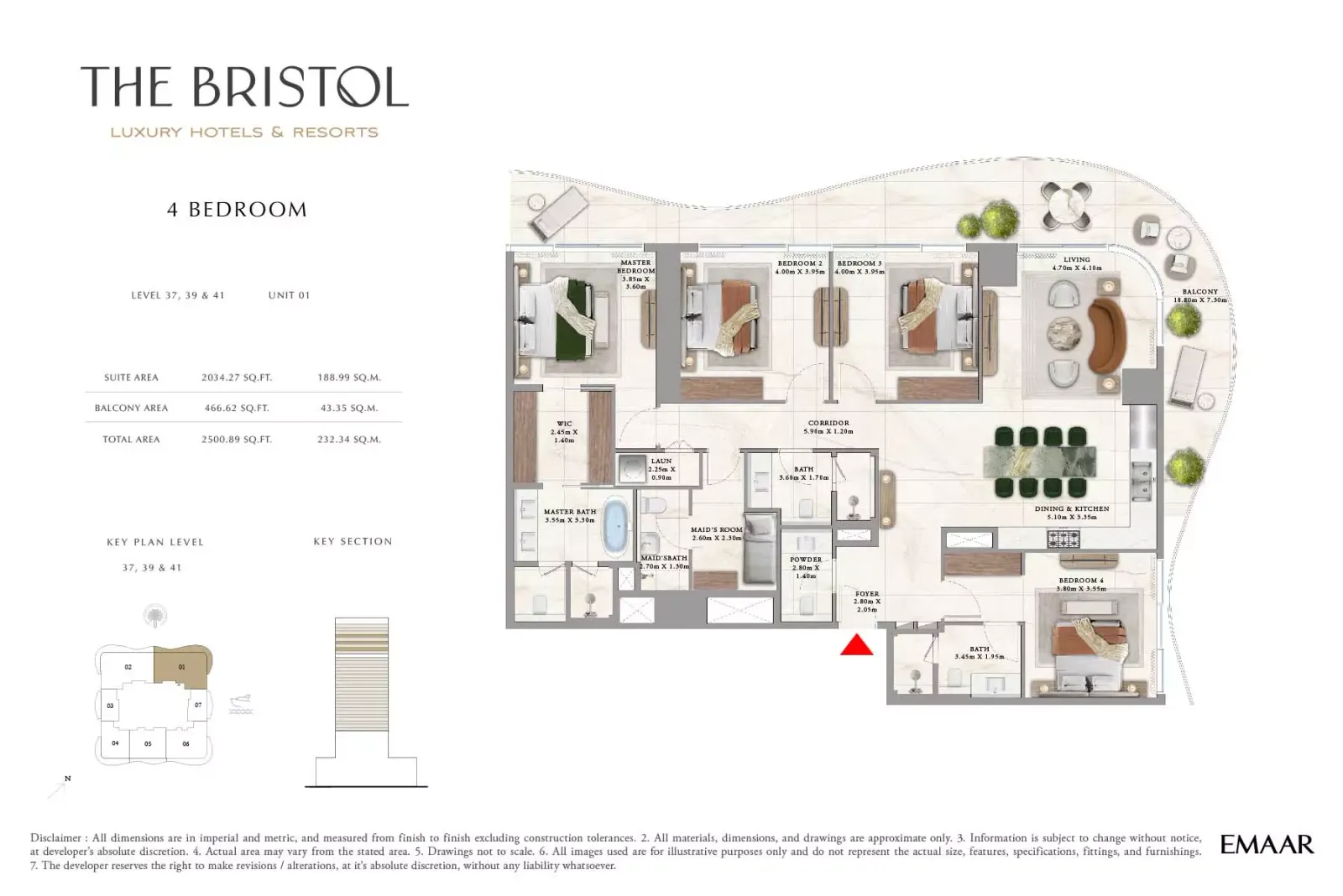 Floor plan for Type 1