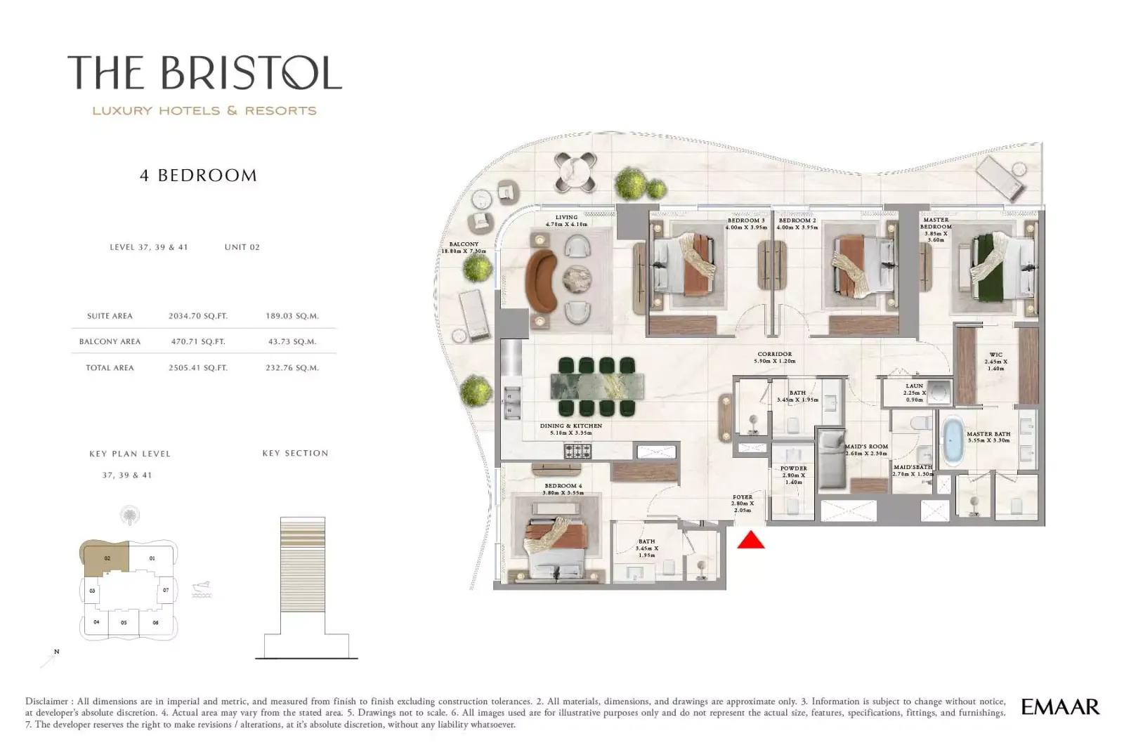 Floor plan for Type 4