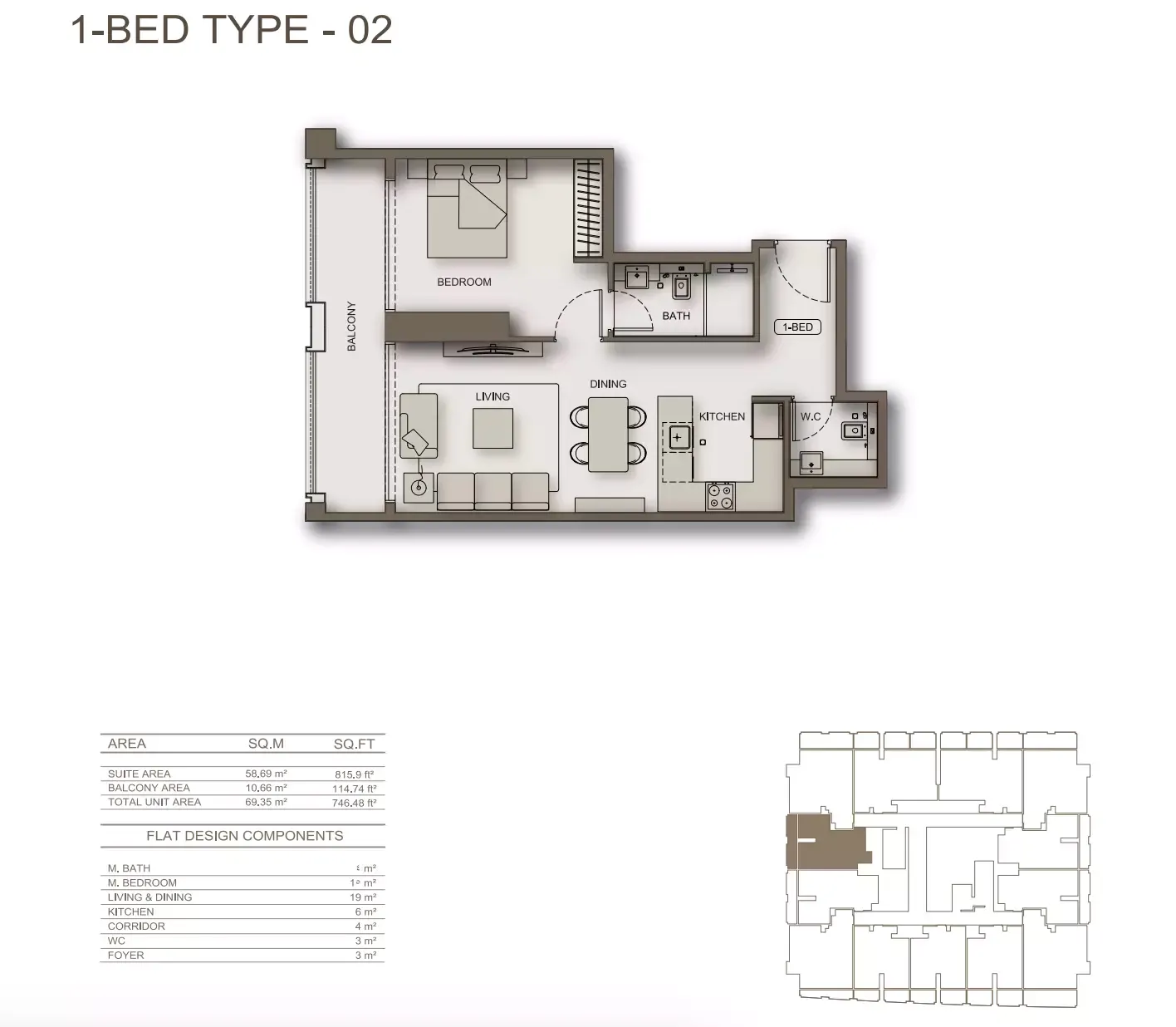 Floor plan for Type 02