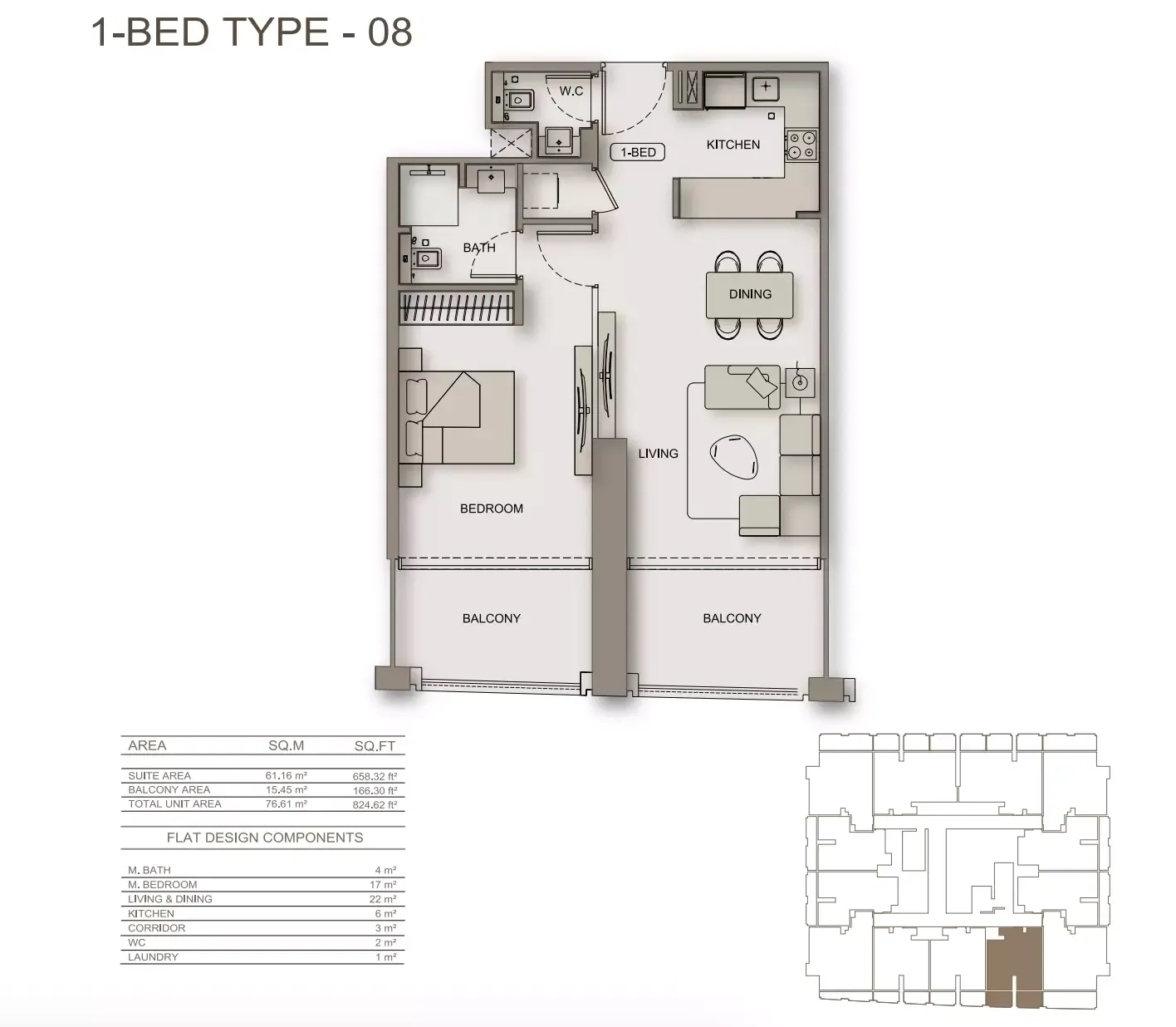 Floor plan for Type 08
