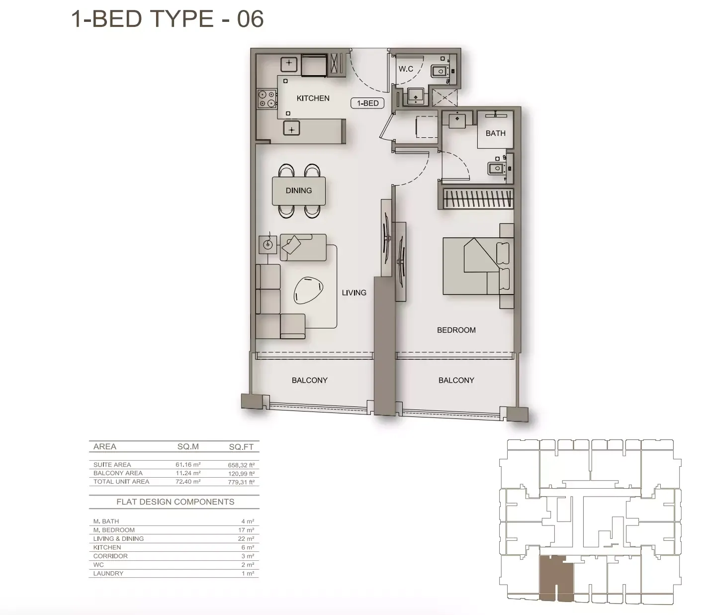 Floor plan for Type 06