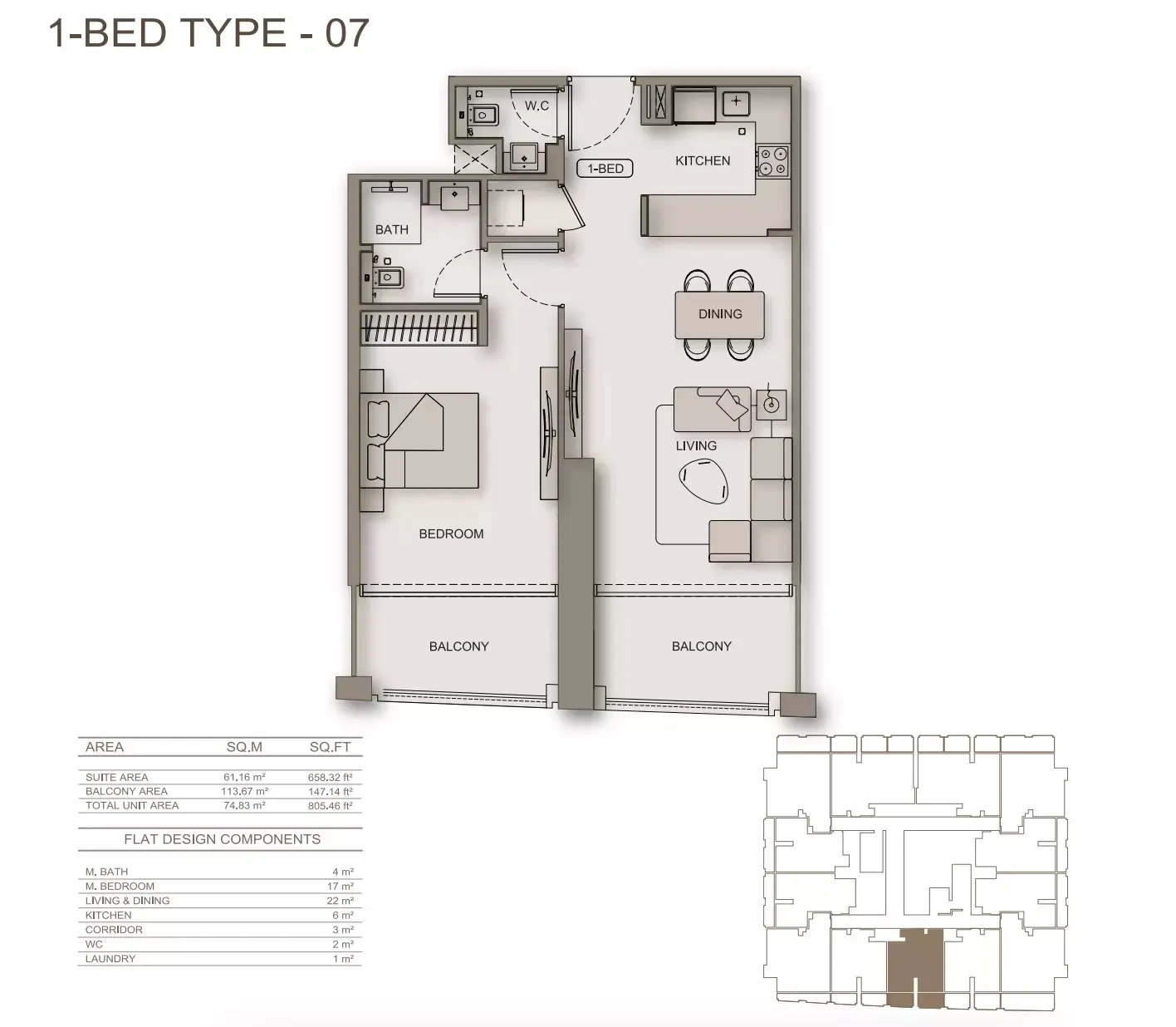 Floor plan for Type 07