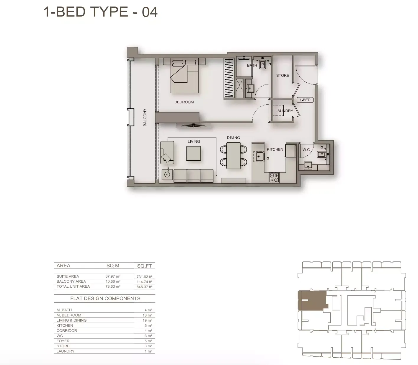 Floor plan for Type 04