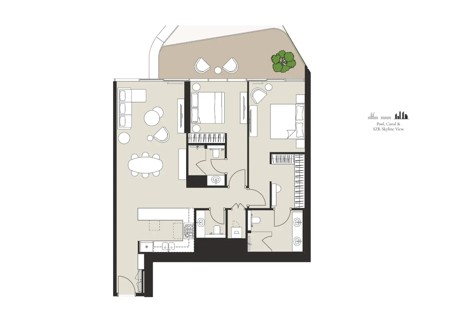 Floor plan for Type B
