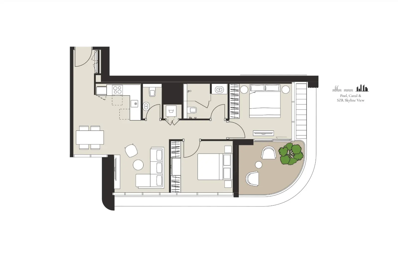 Floor plan for Type D