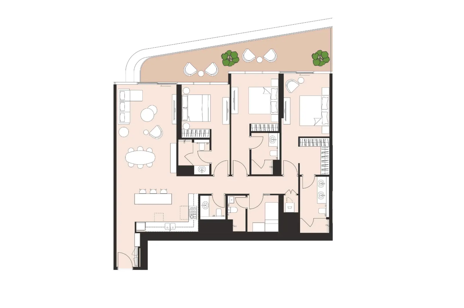 Floor plan for Type B